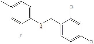 N-[(2,4-dichlorophenyl)methyl]-2-fluoro-4-methylaniline Structure