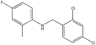 N-[(2,4-dichlorophenyl)methyl]-4-fluoro-2-methylaniline 구조식 이미지