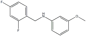 N-[(2,4-difluorophenyl)methyl]-3-methoxyaniline 구조식 이미지