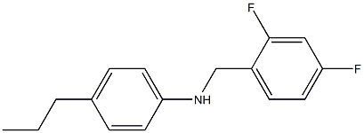 N-[(2,4-difluorophenyl)methyl]-4-propylaniline 구조식 이미지