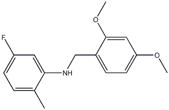 N-[(2,4-dimethoxyphenyl)methyl]-5-fluoro-2-methylaniline 구조식 이미지