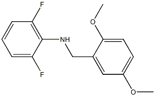 N-[(2,5-dimethoxyphenyl)methyl]-2,6-difluoroaniline Structure
