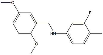 N-[(2,5-dimethoxyphenyl)methyl]-3-fluoro-4-methylaniline 구조식 이미지