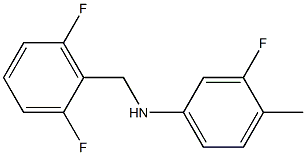 N-[(2,6-difluorophenyl)methyl]-3-fluoro-4-methylaniline Structure