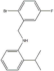 N-[(2-bromo-5-fluorophenyl)methyl]-2-(propan-2-yl)aniline 구조식 이미지