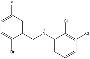 N-[(2-bromo-5-fluorophenyl)methyl]-2,3-dichloroaniline Structure
