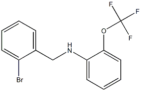 N-[(2-bromophenyl)methyl]-2-(trifluoromethoxy)aniline 구조식 이미지