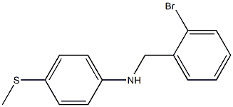 N-[(2-bromophenyl)methyl]-4-(methylsulfanyl)aniline 구조식 이미지