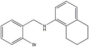 N-[(2-bromophenyl)methyl]-5,6,7,8-tetrahydronaphthalen-1-amine 구조식 이미지