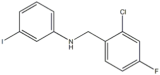 N-[(2-chloro-4-fluorophenyl)methyl]-3-iodoaniline 구조식 이미지