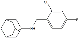 N-[(2-chloro-4-fluorophenyl)methyl]adamantan-1-amine 구조식 이미지