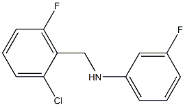 N-[(2-chloro-6-fluorophenyl)methyl]-3-fluoroaniline 구조식 이미지