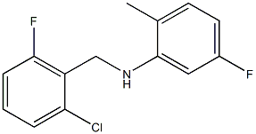 N-[(2-chloro-6-fluorophenyl)methyl]-5-fluoro-2-methylaniline 구조식 이미지