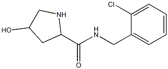 N-[(2-chlorophenyl)methyl]-4-hydroxypyrrolidine-2-carboxamide 구조식 이미지