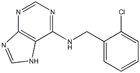 N-[(2-chlorophenyl)methyl]-7H-purin-6-amine Structure