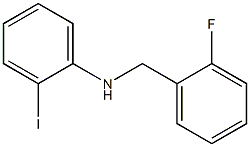 N-[(2-fluorophenyl)methyl]-2-iodoaniline 구조식 이미지