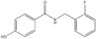 N-[(2-fluorophenyl)methyl]-4-hydroxybenzamide 구조식 이미지