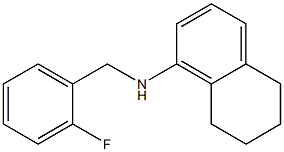 N-[(2-fluorophenyl)methyl]-5,6,7,8-tetrahydronaphthalen-1-amine 구조식 이미지