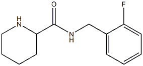 N-[(2-fluorophenyl)methyl]piperidine-2-carboxamide Structure