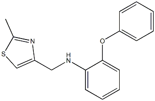 N-[(2-methyl-1,3-thiazol-4-yl)methyl]-2-phenoxyaniline 구조식 이미지