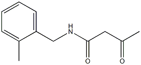 N-[(2-methylphenyl)methyl]-3-oxobutanamide 구조식 이미지
