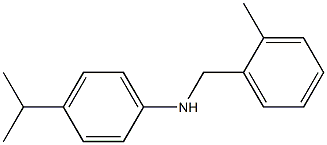 N-[(2-methylphenyl)methyl]-4-(propan-2-yl)aniline Structure