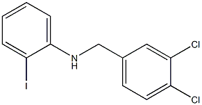 N-[(3,4-dichlorophenyl)methyl]-2-iodoaniline 구조식 이미지