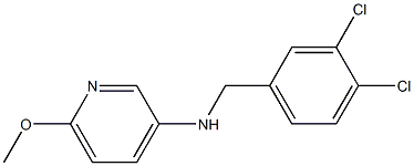 N-[(3,4-dichlorophenyl)methyl]-6-methoxypyridin-3-amine 구조식 이미지