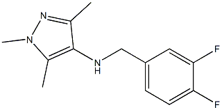 N-[(3,4-difluorophenyl)methyl]-1,3,5-trimethyl-1H-pyrazol-4-amine Structure