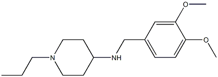 N-[(3,4-dimethoxyphenyl)methyl]-1-propylpiperidin-4-amine Structure