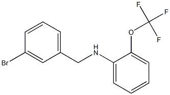 N-[(3-bromophenyl)methyl]-2-(trifluoromethoxy)aniline 구조식 이미지