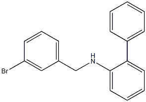 N-[(3-bromophenyl)methyl]-2-phenylaniline 구조식 이미지