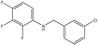 N-[(3-chlorophenyl)methyl]-2,3,4-trifluoroaniline Structure