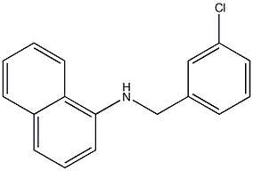 N-[(3-chlorophenyl)methyl]naphthalen-1-amine Structure