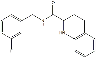 N-[(3-fluorophenyl)methyl]-1,2,3,4-tetrahydroquinoline-2-carboxamide 구조식 이미지