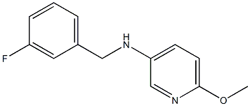 N-[(3-fluorophenyl)methyl]-6-methoxypyridin-3-amine 구조식 이미지