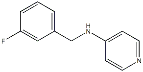 N-[(3-fluorophenyl)methyl]pyridin-4-amine 구조식 이미지