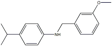 N-[(3-methoxyphenyl)methyl]-4-(propan-2-yl)aniline 구조식 이미지