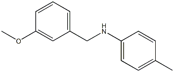 N-[(3-methoxyphenyl)methyl]-4-methylaniline 구조식 이미지
