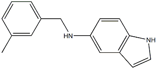 N-[(3-methylphenyl)methyl]-1H-indol-5-amine 구조식 이미지