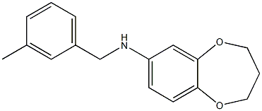 N-[(3-methylphenyl)methyl]-3,4-dihydro-2H-1,5-benzodioxepin-7-amine Structure