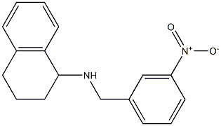 N-[(3-nitrophenyl)methyl]-1,2,3,4-tetrahydronaphthalen-1-amine Structure