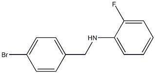 N-[(4-bromophenyl)methyl]-2-fluoroaniline 구조식 이미지