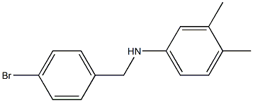 N-[(4-bromophenyl)methyl]-3,4-dimethylaniline 구조식 이미지