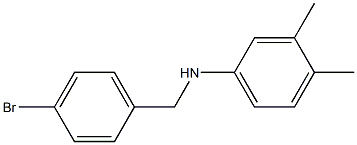 N-[(4-bromophenyl)methyl]-3,4-dimethylaniline Structure