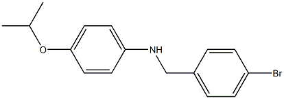 N-[(4-bromophenyl)methyl]-4-(propan-2-yloxy)aniline 구조식 이미지