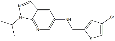 N-[(4-bromothiophen-2-yl)methyl]-1-(propan-2-yl)-1H-pyrazolo[3,4-b]pyridin-5-amine 구조식 이미지