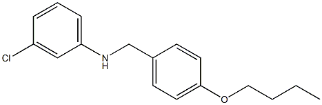 N-[(4-butoxyphenyl)methyl]-3-chloroaniline 구조식 이미지