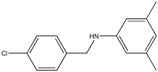 N-[(4-chlorophenyl)methyl]-3,5-dimethylaniline 구조식 이미지