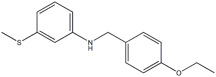 N-[(4-ethoxyphenyl)methyl]-3-(methylsulfanyl)aniline 구조식 이미지